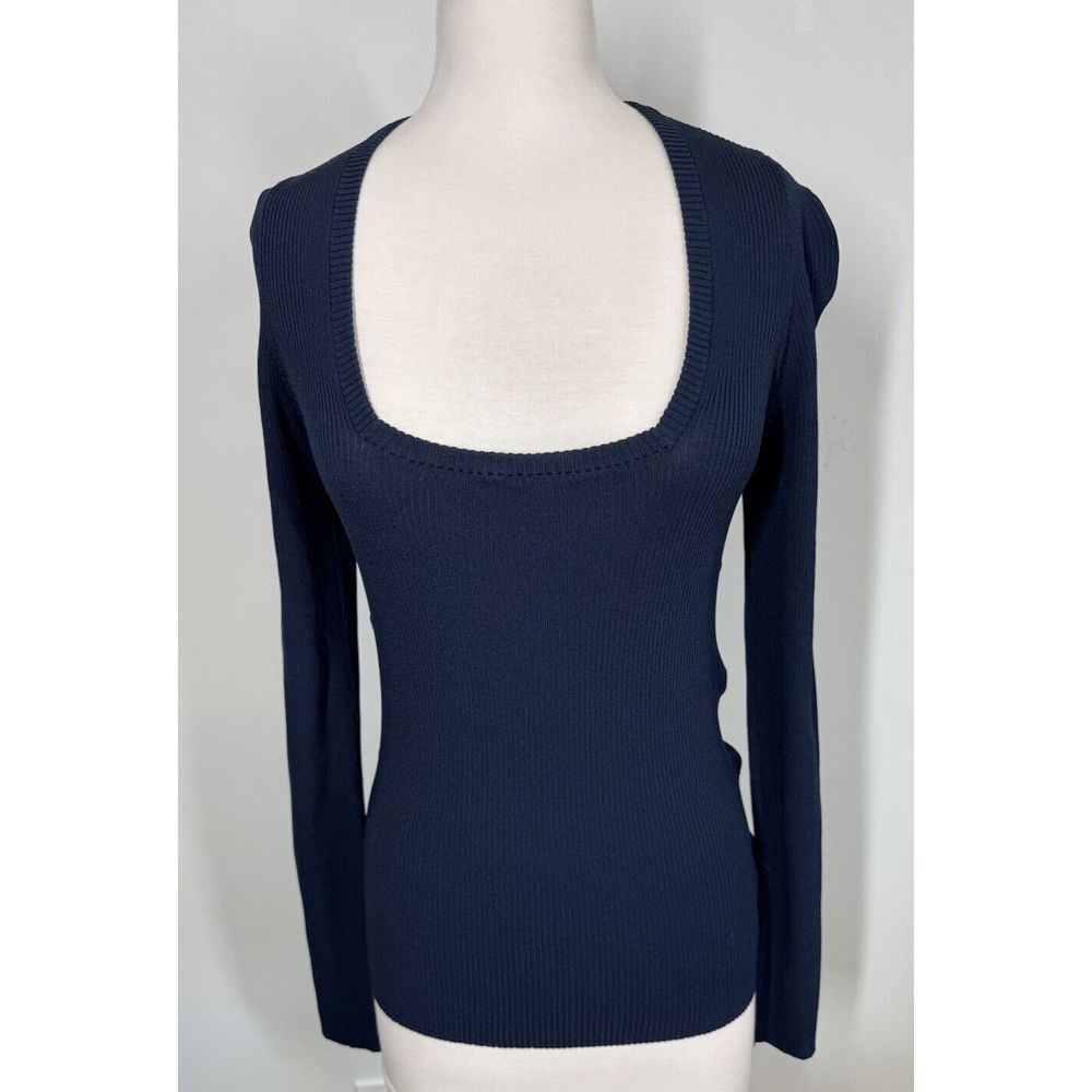 Remain Birger‎ Christensen Serena Cutout Rib Knit Long Sleeve Top Size 8 Bodycon